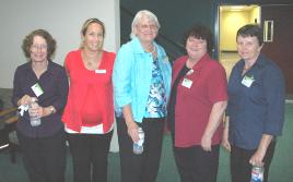 PhotoID:9995, LINK for a larger image. L-R; Dr Judith Wake, Di Walker,  Associate Professor Larelle Fabbro, Liz Cunningham MLA, Lindsay Boyd