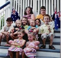 PhotoID:4326, Rockhampton twins from the Beutel, Hannon, Moore, Hutchieson, Shearer and Broadfoot families