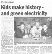 PhotoID:5164, Recent newspaper coverage of the 'Green Energy' educational program