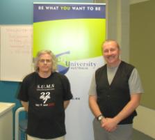 PhotoID:5961, Dr Rob McDougall welcomes Dr Ross