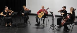 PhotoID:10962, Matthew Marshall performs in Rockhampton with members of CQ Strings