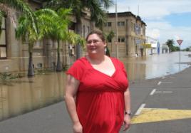 PhotoID:10230, Lisa Bricknell awaits the health impact of the Rockhampton flood.