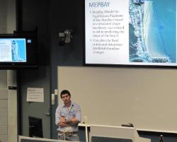 PhotoID:13414, Brenton delivers his final presentation as a student