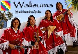 PhotoID:4506, Walisuma will bring the music of South America to Rockhampton when the group plays at this weekend's Multicultural Fair. The group includes (l-r)  Genaro Chuquicallara from Peru, David Zapata from Peru, Mario Conde from Bolivia and Miguel Ayma from Bolvia.