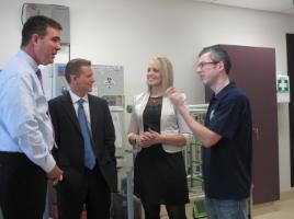 PhotoID:14775, Dr Evan Matthews, Peter Comerford (Mater Hospital), Jessica Browne and Assoc Prof Andrew Taylor-Robinson