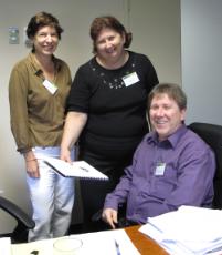 PhotoID:10681, Professor Patrick Danaher with special journal theme co-editors Dr Jo Luck and Dr Dolene Rossi 