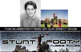 PhotoID:9013, Jordan pictured with promotional images for StuntFooty