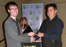 PhotoID:9586, Awarded for his outstanding contribution to Mackay Campus was Shaun Steenkamp.