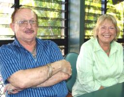 PhotoID:5242, Associate Professor Wally Woods and Liz Huf at the Christmas party