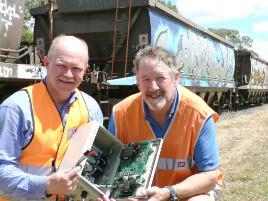 PhotoID:6765, Trials of the OZECP brake system with Professor Bruce Kuhnell from Monash