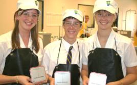 PhotoID:6455, North Bundaberg competitors L-R Editha Hooijer, Ted Pickering, Katrina Griffin