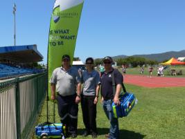 PhotoID:13357, CQUniversity team of paramedics Anthony Weber, Nirvana Stewart and Paul Oliveri. 