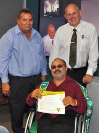 PhotoID:14196, Peter Barnes accepts his TEP certificate