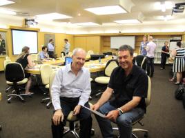 PhotoID:12269, Professor Alan Pettigrew (left) and Professor Drew Dawson at the first of the Early Career Researcher sessions