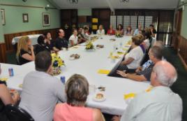 PhotoID:10630, Networking at the graduate staff lunch in Rockhampton.