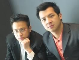 PhotoID:7459, Hiep Henry Huynh (right) with his website partner Tran Phuc Minh Ngoc