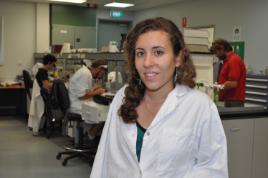 PhotoID:13261, Chloe pictured in the laboratory at CQUni Gladstone