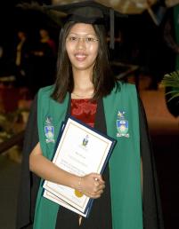 PhotoID:6334, Mya San graduated at this week's ceremony in Rockhampton.