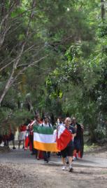 PhotoID:10718, Flags are paraded to launch the event