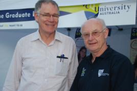 PhotoID:6530, CQUniversity Sydney Campus' Alan McPhail and Vice-Chancellor John Rickard.